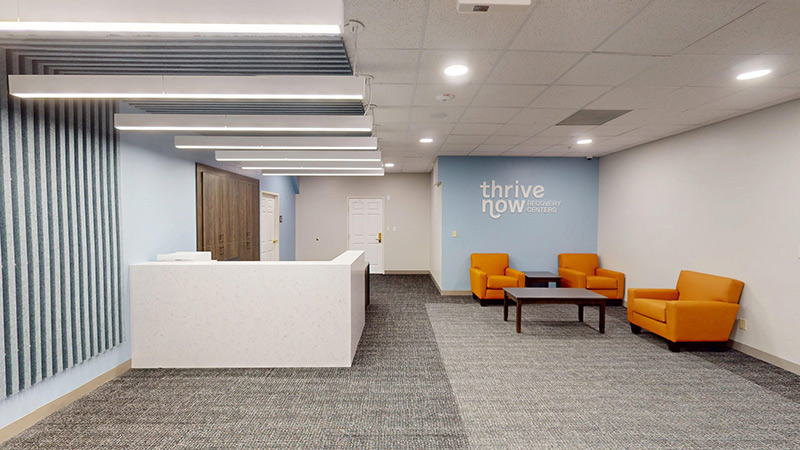 ThriveNow Iowa City reception area